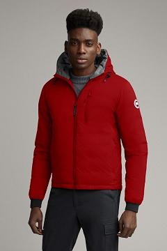 Chamarras Canada Goose Hombre México - Lodge Chaqueta De Plumas Rojos Oscuro NG3579214